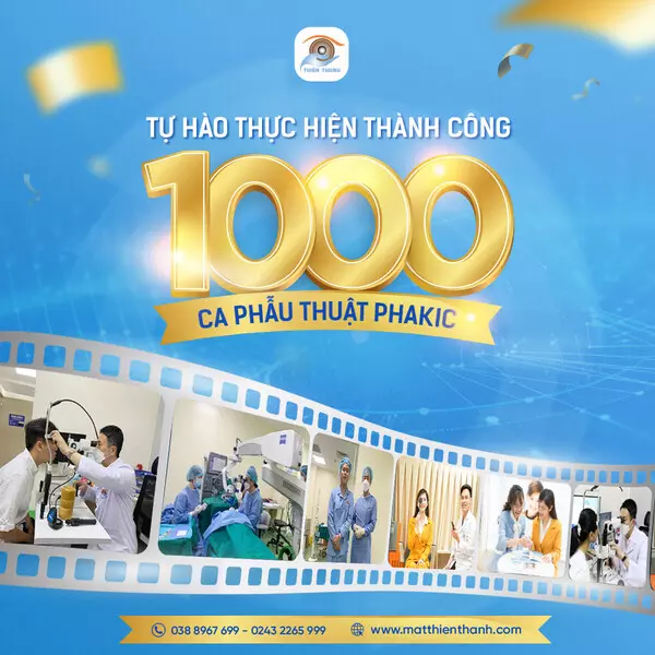 Bệnh viện Mắt Thiên Thanh tự hào thực hiện thành công 1000 ca phẫu thuật Phakic ICL