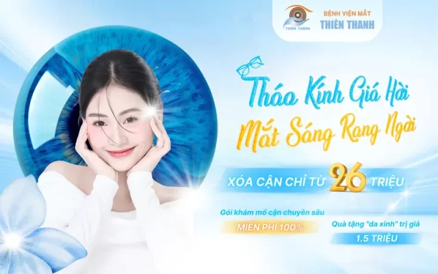 tháo kính giá hời mắt sáng rạng ngời