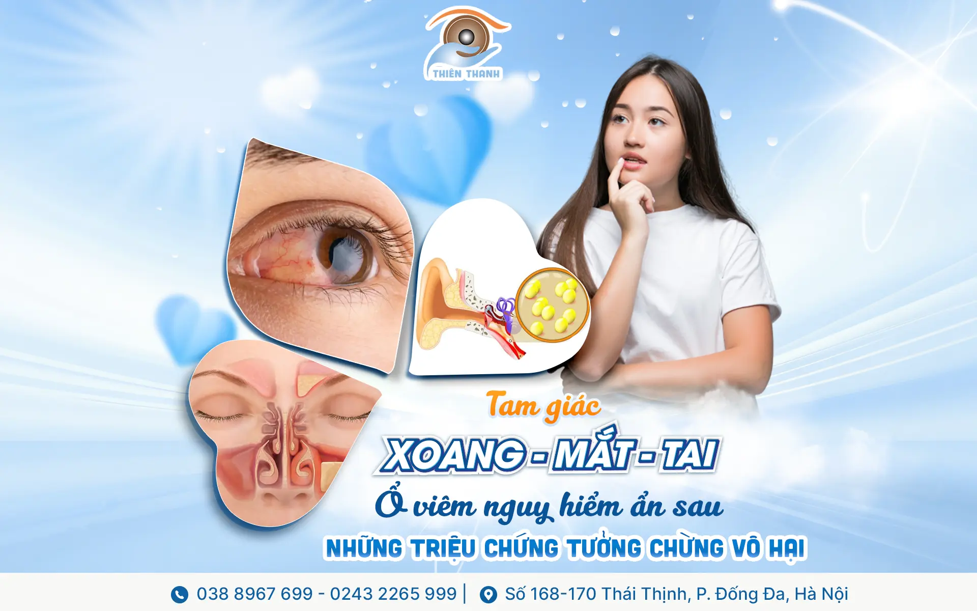 TAM GIÁC XOANG – MẮT – TAI: Ổ VIÊM NGUY HIỂM ẨN SAU NHỮNG TRIỆU CHỨNG TƯỞNG CHỪNG VÔ HẠI