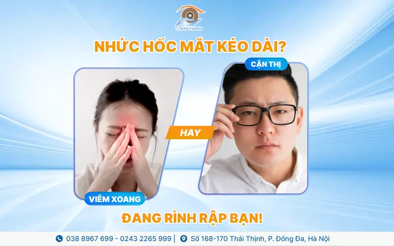 đau đầu nhức hốc mắt viêm xoang hay cận thị đang rình rập bạn
