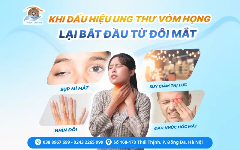 Khi dấu hiệu ung thư vòm họng lại bắt đầu từ đôi mắt