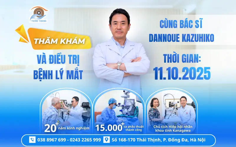 THĂM KHÁM VÀ ĐIỀU TRỊ BỆNH LÝ MẮT CÙNG BÁC SĨ DANNOUE KAZUHIKO