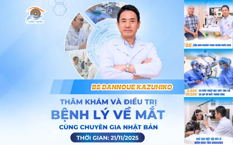 thăm khám bệnh lý mắt cùng bác sĩ Nhật Bản