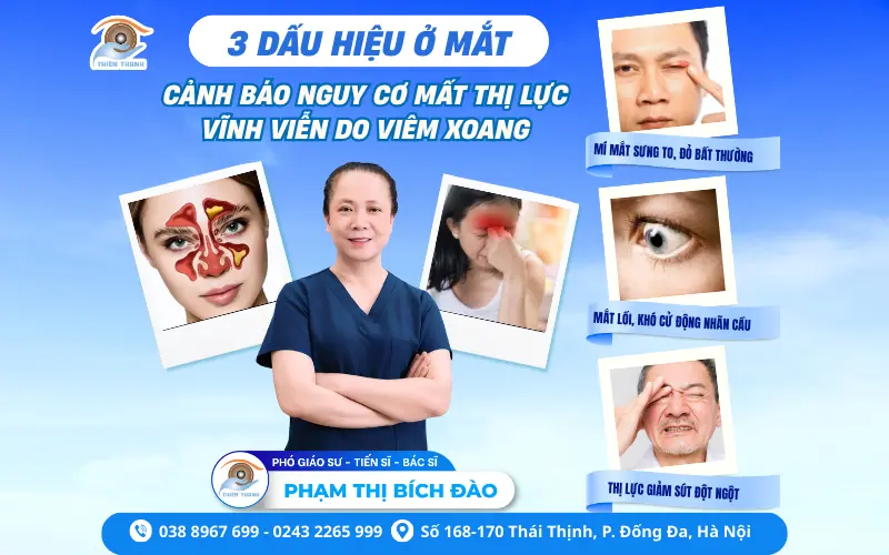 ĐỪNG CHỦ QUAN! VIÊM XOANG CÓ THỂ “CƯỚP” MẤT ÁNH SÁNG ĐÔI MẮT CHỈ TRONG VÀI GIỜ