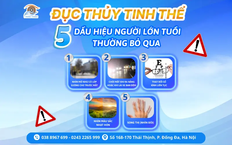 ĐỤC THỦY TINH THỂ: 5 DẤU HIỆU NGƯỜI LỚN TUỔI THƯỜNG BỎ QUA