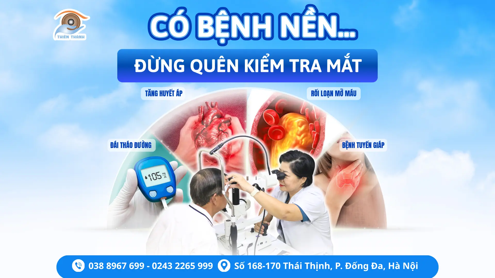 CÓ BỆNH NỀN… ĐỪNG QUÊN KIỂM TRA MẮT