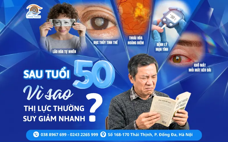 SAU TUỔI 50 – VÌ SAO THỊ LỰC THƯỜNG SUY GIẢM NHANH?