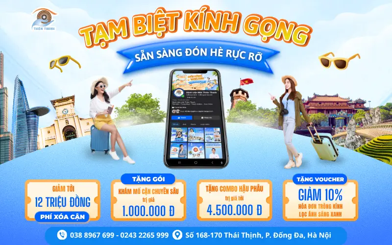 CHỚP NGAY DEAL KHỦNG: TẠM BIỆT KÍNH GỌNG – SẴN SÀNG ĐÓN HÈ RỰC RỠ!